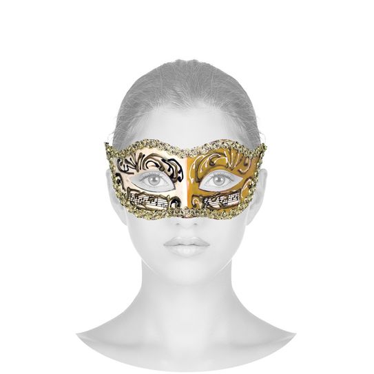 Máscara Veneziana Provençal - Ouro