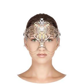 Máscara Veneziana Selene - Ouro