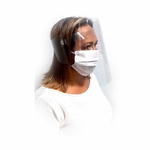 Máscaras De Proteção Facial Viseira Transparente + Mascaras Tnt Lavável Reutilizável