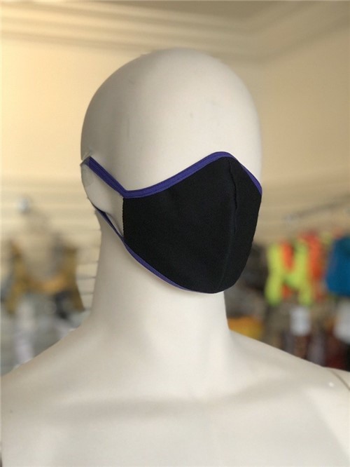 Máscaras de Tecido Detalhe Azul Marinho 1 Unidade