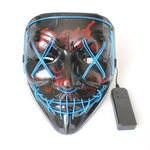 Máscaras LED Halloween Horror máscara máscaras máscaras faciais emissor de luz