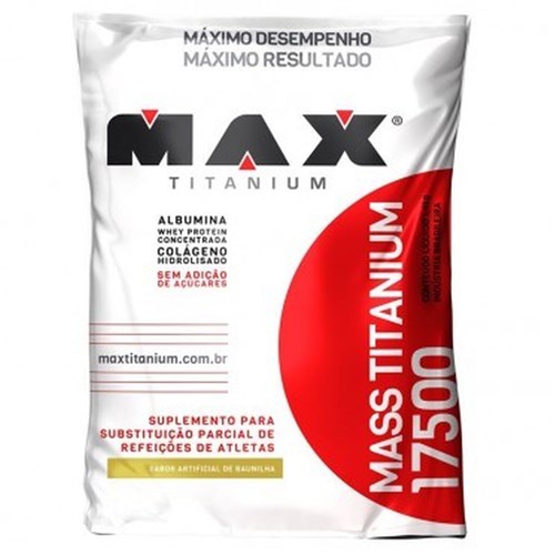 Mass Titanium 17500 3kg - Max Titanium - Baunilha