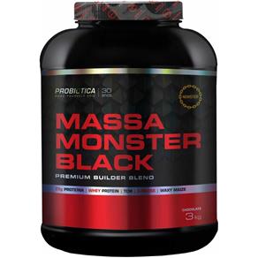Massa Monster Black (Pt) 3Kg - Probiótica - Sabor : Morango