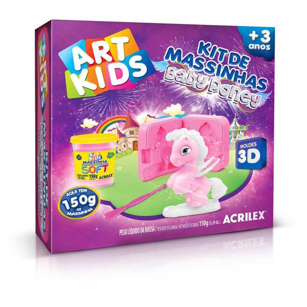 Massa para Modelar Criativa ART KIDS BABY Poney 1 150G - Acrilex