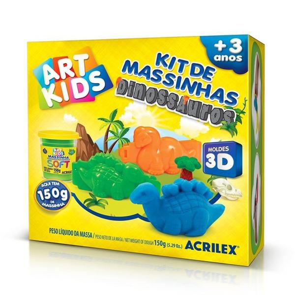 Massa para Modelar Criativa Art Kids Dinossauro 3d 150g - Acrilex