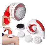Massageador Orbital vermelho Infrared com lixa para pés