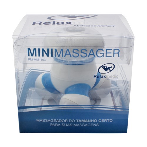 Massageador Portátil Mini Massager Azul