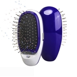Massagem el¨¦trica escova de cabelo Mini Negative Ion cabelo Comb Comb infl¨¢vel 3D