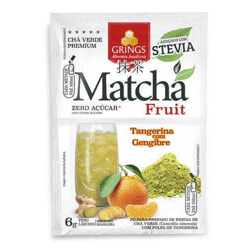 Matcha Fruit Sabor Tangerina com Gengibre Grings 6g