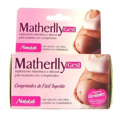 Matherlly Gest 30cpr - Vitamina Mamães Gestantes