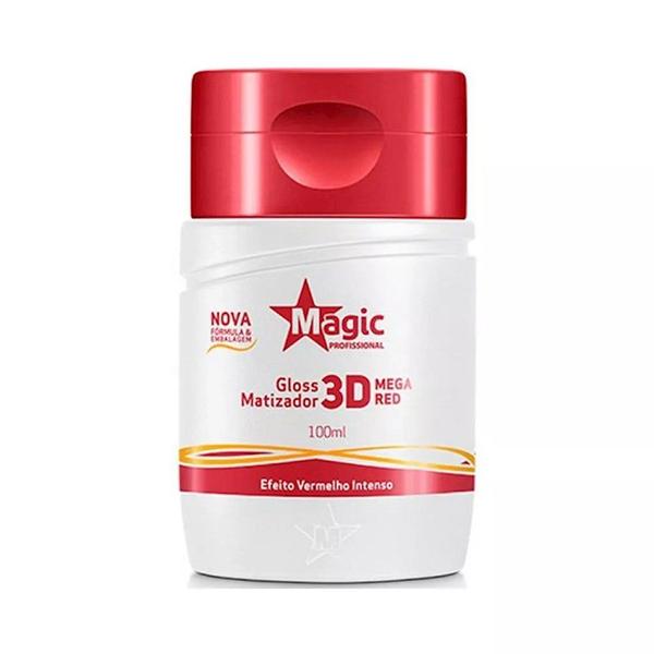 Matizador Magic Color Gloss 3D Mega Red Efeito Vermelho Intenso 100ml