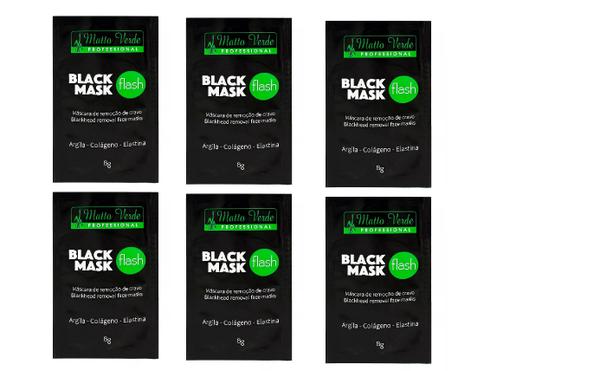 Matto Verde Black Mask Flash Máscara de Remoção de Cravos Sachê 6x8g