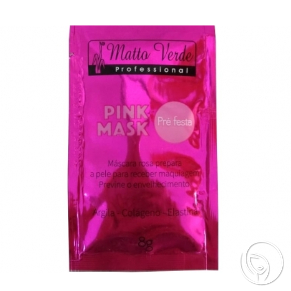 Matto Verde - Máscara Pink Pré Festa Facial - 8g