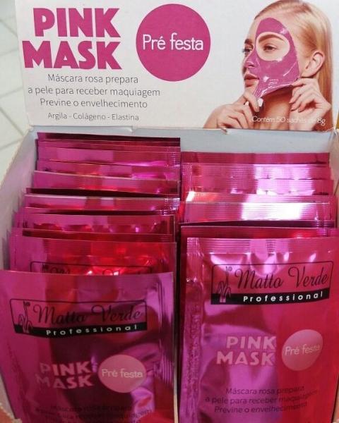 Matto Verde Pink Mask Pré Festa Máscara Sachê 50x8g