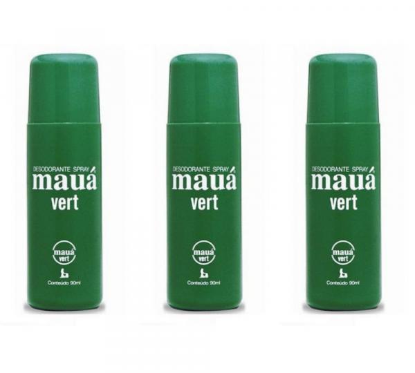 Mauá Vert Desodorante Spray 90ml (kit C/03)