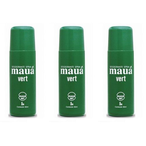 Mauá Vert Desodorante Spray 90ml (kit C/03)