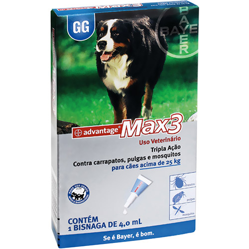 Max3 Advantage P/ Cães Acima de 25kg - 4,0ml