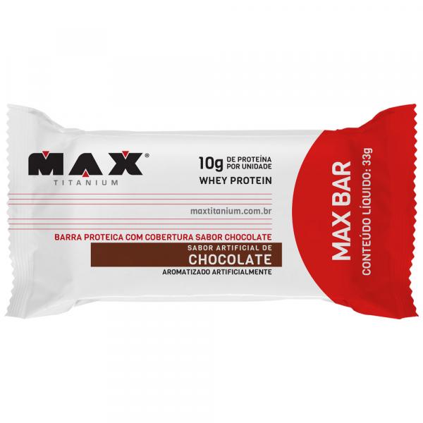 Max Bar - 1 Unidade - 33G - Max Titanium - Chocolate