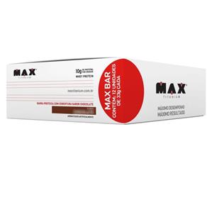 Max Bar (Caixa com 12/Unid) - Chocolate - Max Titanium