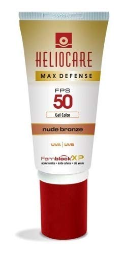 Max Defense Gel Color Heliocare - Protetor Solar Nude Bronze