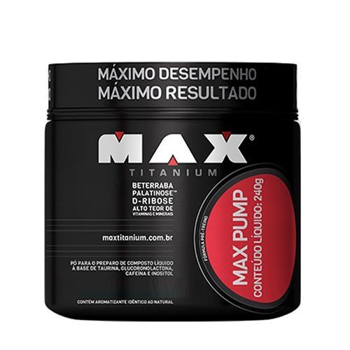 Max Pump - 240g Sabor Frutas Vermelhas - Max Titanium
