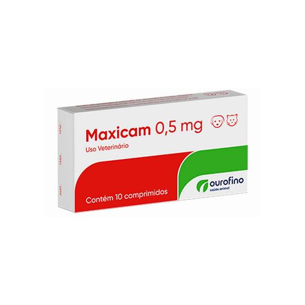 Maxicam 0,5mg 10 Comprimidos Anti Inflamatorio Ouro Fino