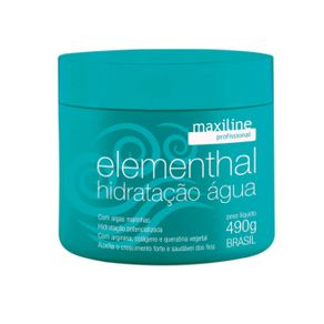 Maxiline Profissional Hidratação Elementhal Água Máscara - 490g