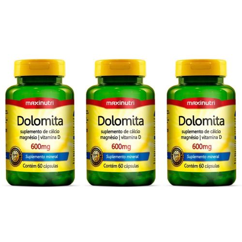 Maxinutri Dolomita 600mg C/60 (kit C/03)