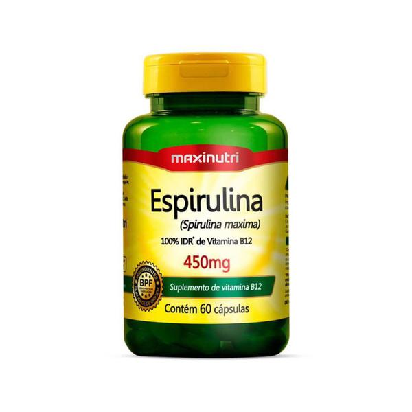 Maxinutri Espirulina 450mg C/60 Capsulas