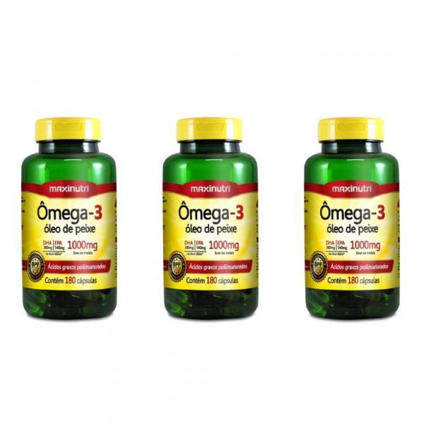 Maxinutri Omega 3 1g C/180 (Kit C/03)