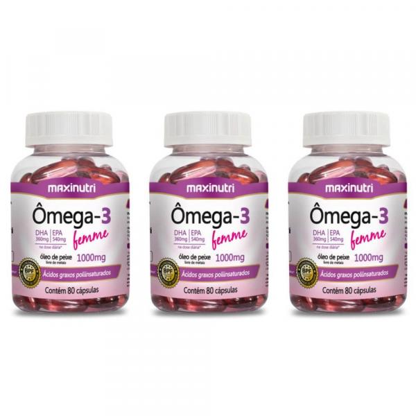 Maxinutri Omega 3 1g C/80 (Kit C/03)