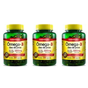 Maxinutri Omega 3 1g com 300 - Kit com 03