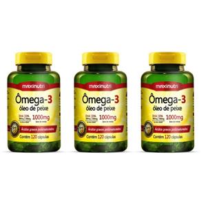 Maxinutri Omega 3 1g com 120 - Kit com 03