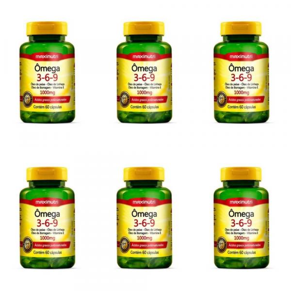 Maxinutri Omega 3/6/9 Triplo 1g C/60 (Kit C/06)