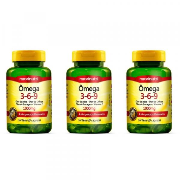 Maxinutri Omega 3/6/9 Triplo 1g C/60 (Kit C/03)