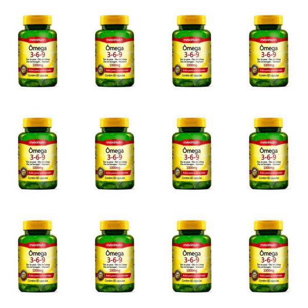 Maxinutri Omega 3/6/9 Triplo 1g C/60 (Kit C/12)