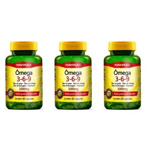 Maxinutri Omega 3e6e9 Triplo 1g com 60 - Kit com 03