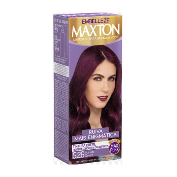 Maxton Coloração 5.26 Marsala Escuro Combo 3un - Maxton Embelleze