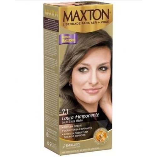 Maxton - Coloração Creme 7.1 Louro Cinza Médio