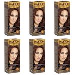 Maxton Tinta 5.74 Chocolate Intenso Acobreado (kit C/06)