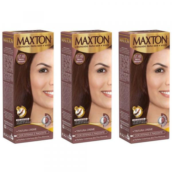 Maxton Tinta 5.74 Marrom Marroquino (Kit C/03)