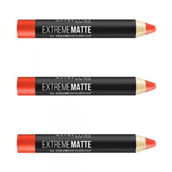 Maybelline Extreme Matte Batom Lápis 60 não me Arrependo (Kit C/03)