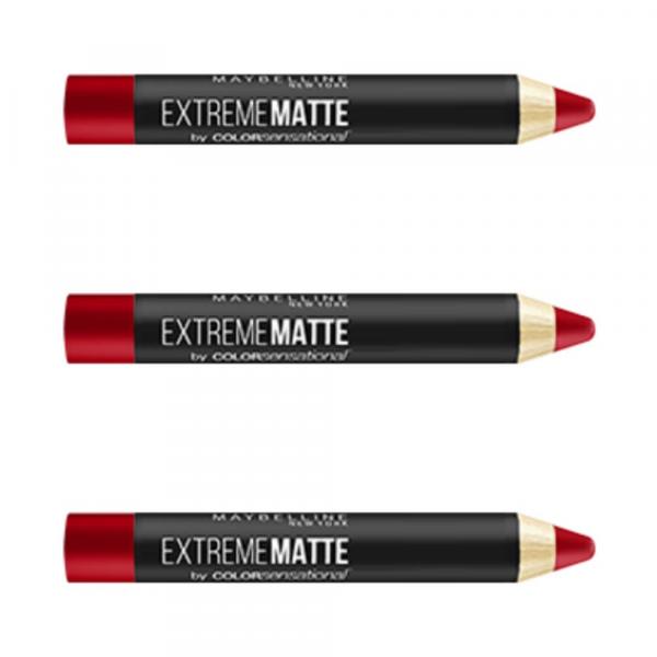 Maybelline Extreme Matte Batom Lápis 70 Quero Tudo (Kit C/03)