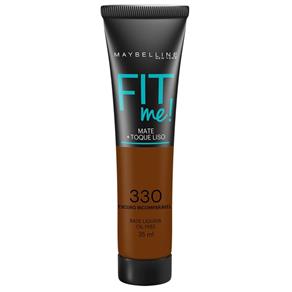Maybelline Fit me Base Líquida 35ml - 330 - Escuro Incomparável