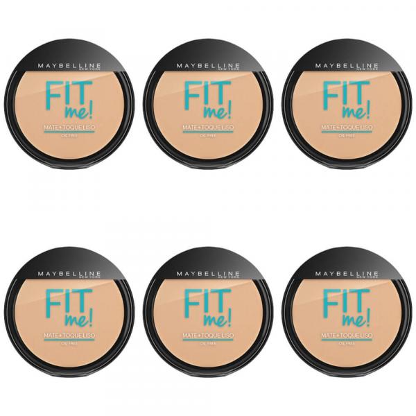 Maybelline Fit me Pó Compacto 110 Claro Real (Kit C/06)