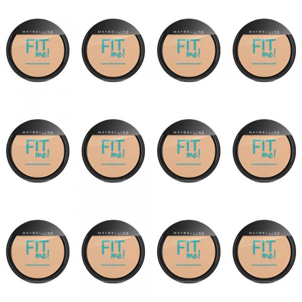 Maybelline Fit me Pó Compacto 110 Claro Real (Kit C/12)