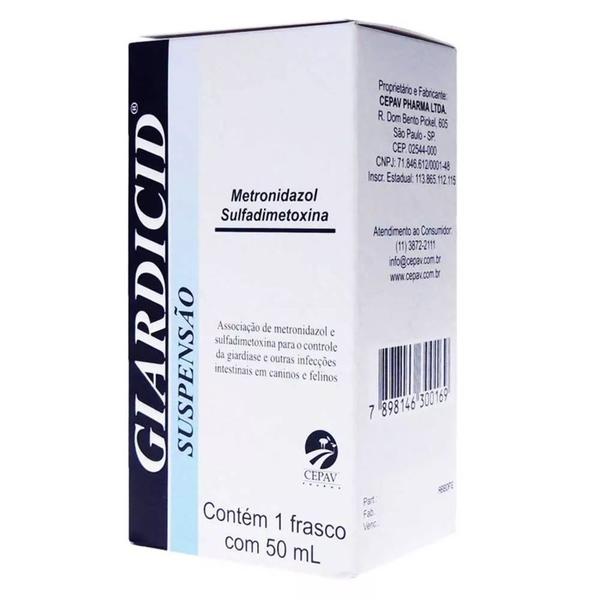 Medicamento Giardicid Suspensão 50ml - Cepav