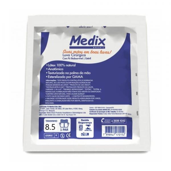 Medix Luvas Cirúrgicas N 8.5 Estéril