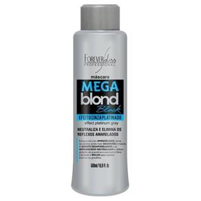 Mega Blond Black Máscara Matizadora - Forever Liss - Cinza - 500ml