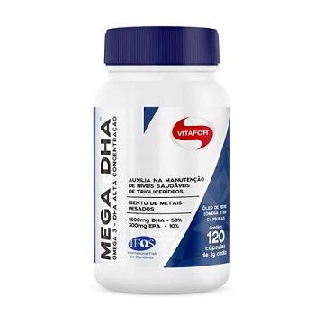 Mega DHA - Vitafor - 120 Cápsulas de 1g